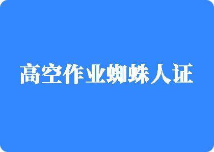 干屄视频网站入口高空作业蜘蛛人证